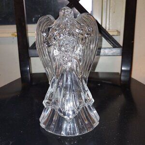 Glass Angel Candle Holder
